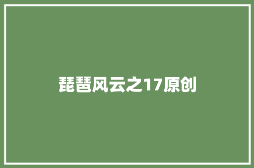 琵琶风云之17原创