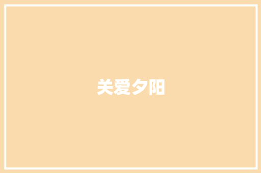 关爱夕阳，共筑幸福_详细介绍老人项目计划