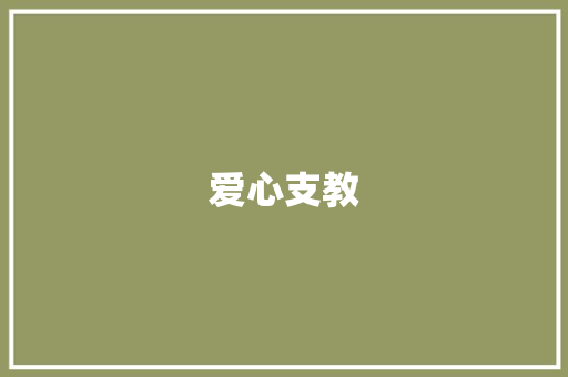 爱心支教，点亮乡村孩子的希望之光