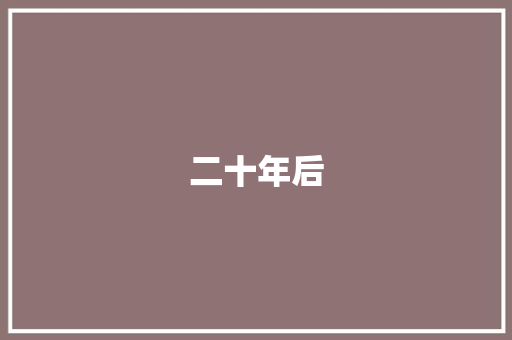 二十年后，我与时代的共鸣_写20年后的自己作文