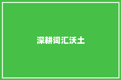 深耕词汇沃土，铸就写作辉煌_写作中词汇积累的方法_写作平时怎样积累词汇呢