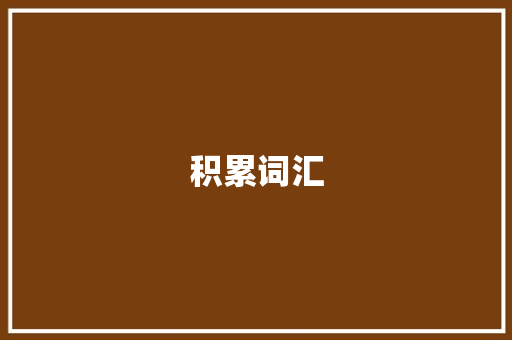 积累词汇，成就卓越写作之路_基于词汇积累的写作方法讨论_写文章积累的词汇叫什么