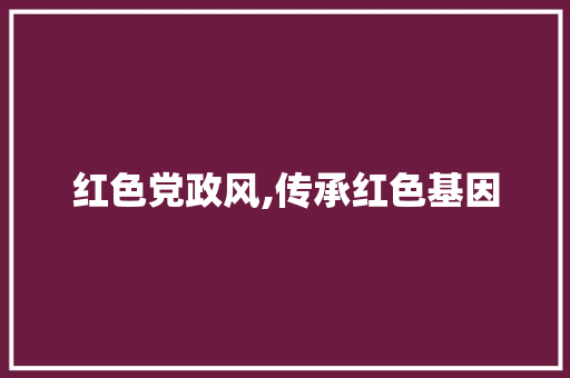 红色党政风,传承红色基因，弘扬时代精神_红色党政风ppt模板免费