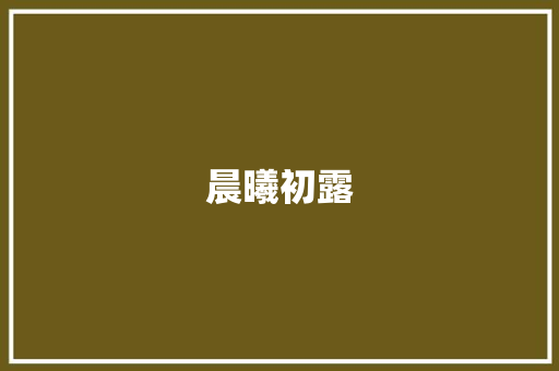 晨曦初露，美好的一天从“早上好”开始_探寻早晨问候语的魅力