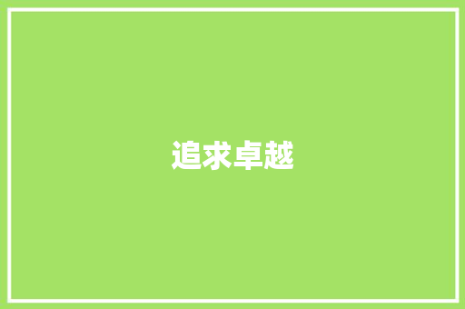 追求卓越，成就非凡_个人简历展示_个人简历模板通用