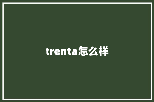 trenta怎么样