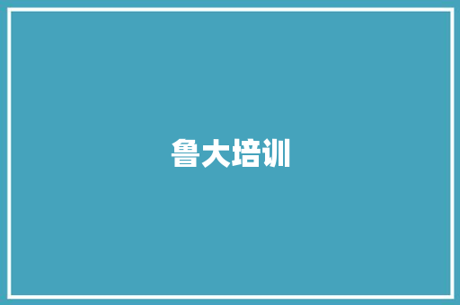 鲁大培训