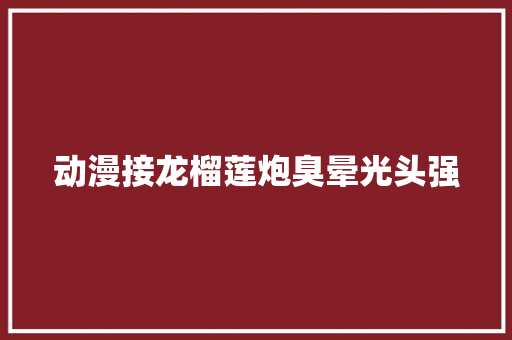 动漫接龙榴莲炮臭晕光头强