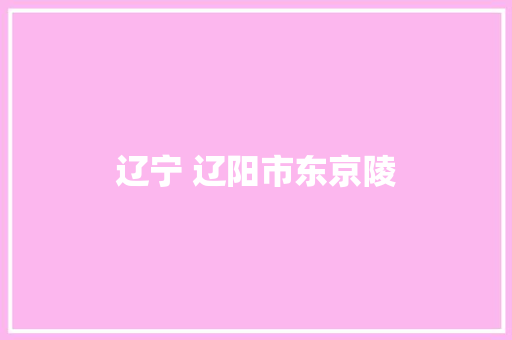 辽宁 辽阳市东京陵