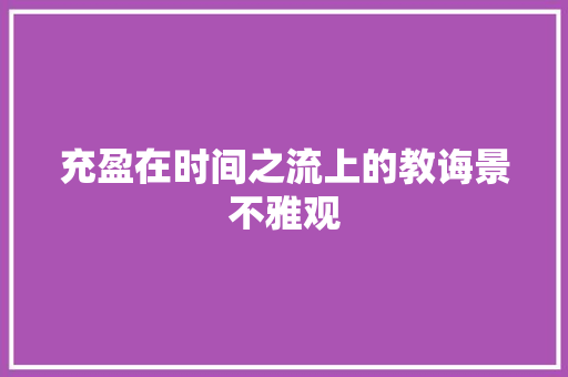 充盈在时间之流上的教诲景不雅观