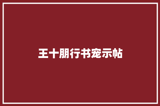 王十朋行书宠示帖