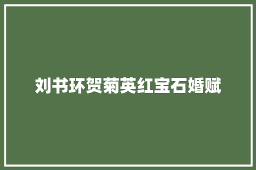 刘书环贺菊英红宝石婚赋