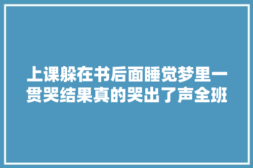 上课躲在书后面睡觉梦里一贯哭结果真的哭出了声全班都