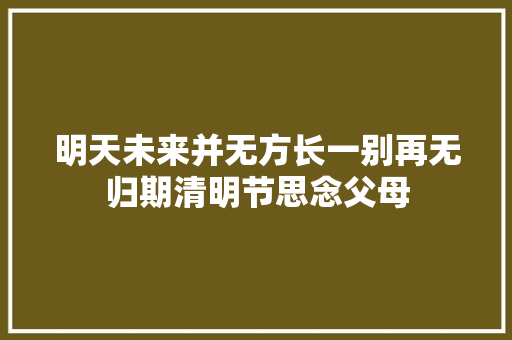 明天未来并无方长一别再无归期清明节思念父母 明天未来并无方长一别再无归期清明节思念父母