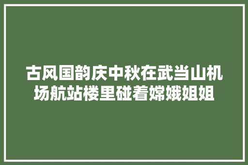 古风国韵庆中秋在武当山机场航站楼里碰着嫦娥姐姐